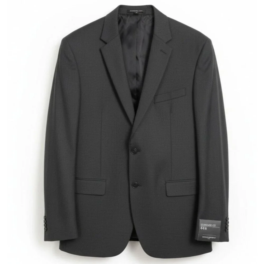 BANANA REPUBLIC Standard fit Mens Blazer Sport Coat Jacket 1-Vent 44R Gray